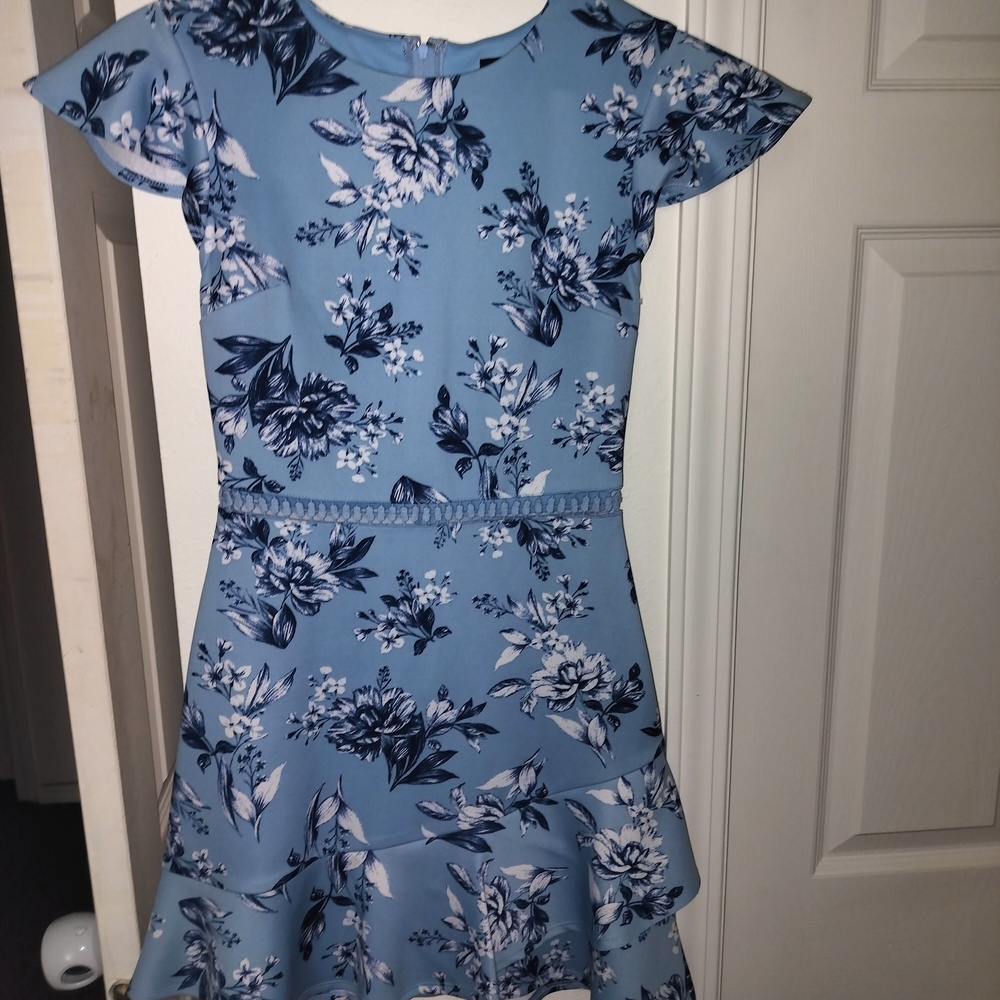 Floral Blue Dress